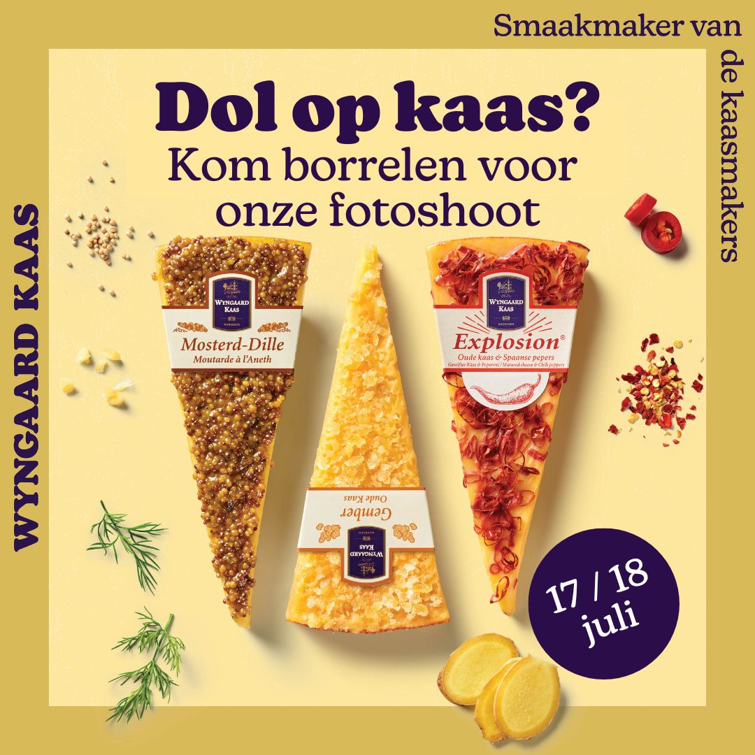 Kom borrelen op onze fotoshoot!