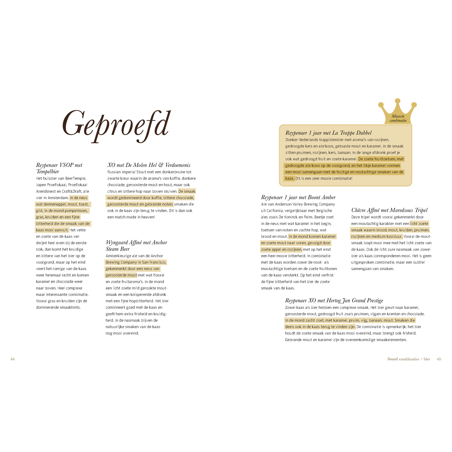 Reypenaer Proefboek 