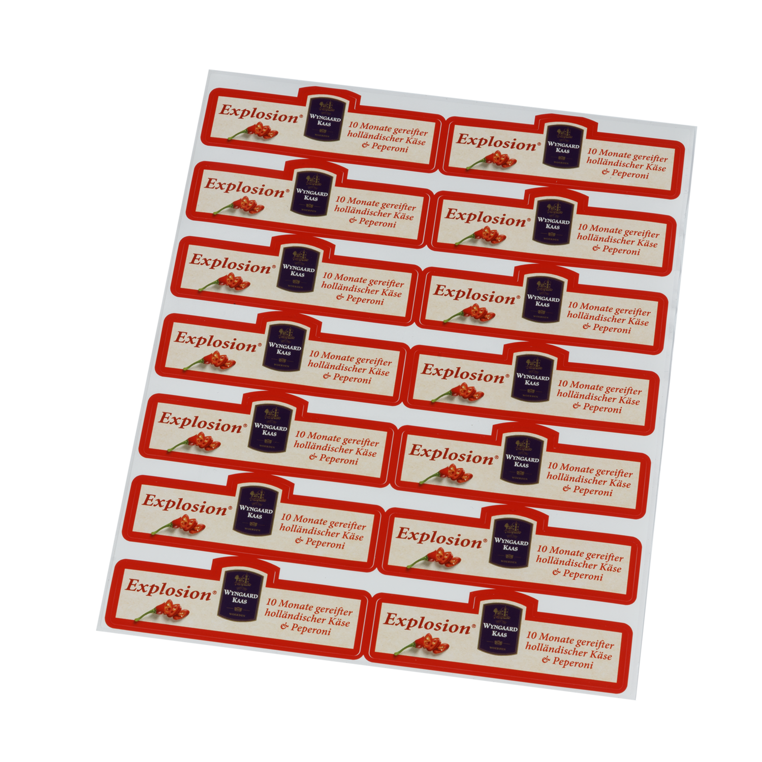 Stickervel - 1/8 Explosion