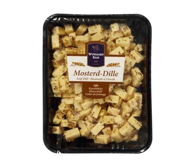 Wyngaard Kaas kaasblokjes Mosterd-Dille 500g 