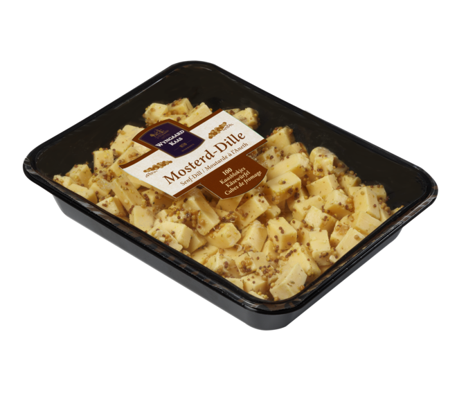 Wyngaard Kaas kaasblokjes Mosterd-Dille 500g 
