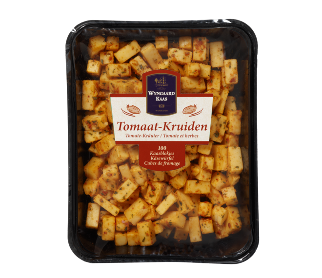 Wyngaard Kaas kaasblokjes Tomaat-Kruiden 500g 