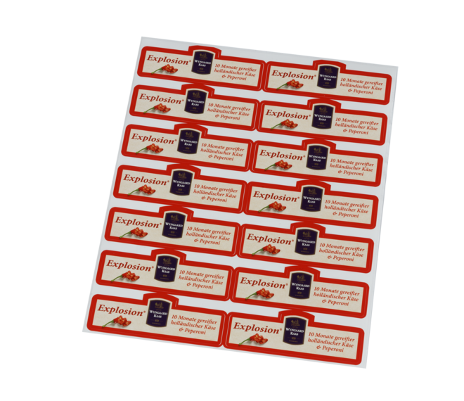 Stickervel - 1/8 Explosion